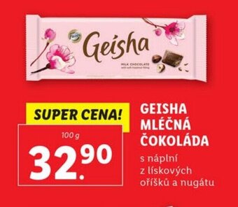 Lidl GEISHA MLÉČNÁ ČOKOLÁDA nabídka
