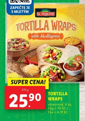 Lidl TORTILLA WRAPS nabídka