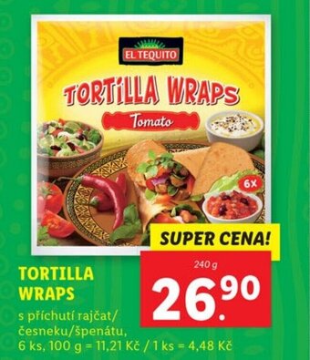 Lidl TORTILLA WRAPS nabídka