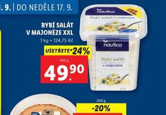 Lidl Rybí salát v majonéze nabídka