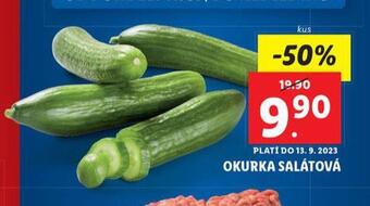 Lidl Okurka salátová nabídka