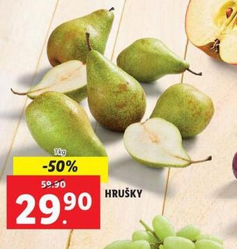 Lidl Hrušky nabídka