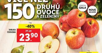 Lidl Jablka červená nabídka