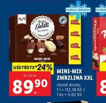 Lidl Mini-mix zmrzlina xxl nabídka