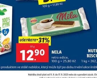 Lidl Mila nabídka