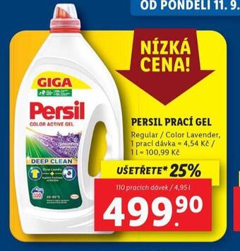 Lidl Persil prací gel nabídka
