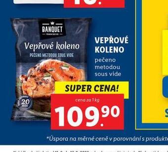 Vepřové koleno pečeno metodou sous vide