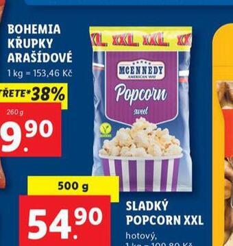 Lidl Sladký popcorn xxl nabídka