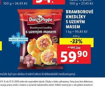 Lidl Bramborové knedlíky s uzeným masem nabídka
