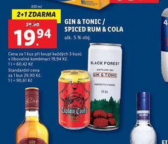 Lidl Spiced rum & cola nabídka