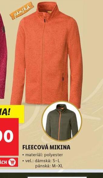 Lidl Pánská fleecová mikina nabídka