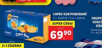 Lidl Capri sun pomeranč nabídka