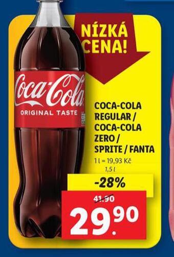 Lidl Coca cola, fanta, sprite nabídka