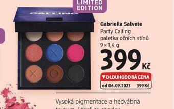 dm drogerie Gabriella salvete paletka očních stínů nabídka
