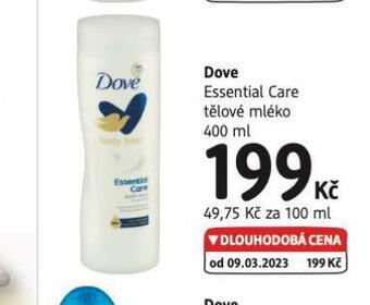 dm drogerie Dove tělové mléko nabídka