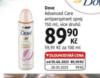 dm drogerie Dove antiperspirant nabídka