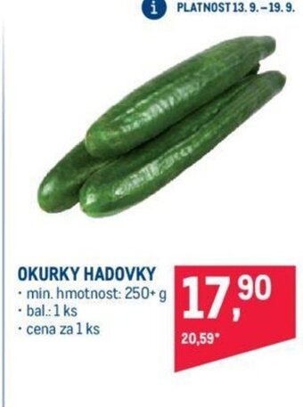 Makro OKURKY HADOVKY nabídka