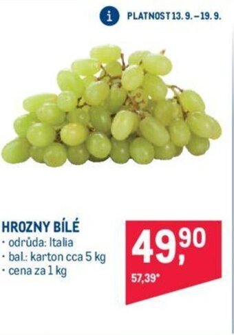 Makro HROZNY BÍLÉ nabídka