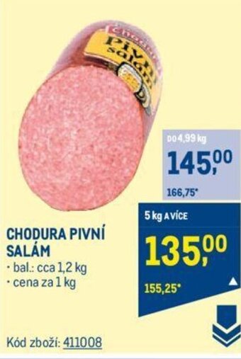 Makro CHODURA PIVNÍ SALÁM nabídka