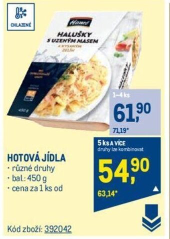 Makro HOTOVÁ JÍDLA nabídka