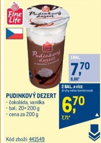 Makro PUDINKOVÝ DEZERT nabídka