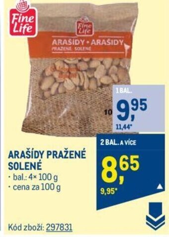 Makro ARAŠÍDY PRAŽENÉ SOLENÉ nabídka