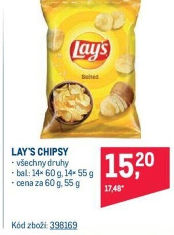 Makro LAY'S CHIPSY nabídka