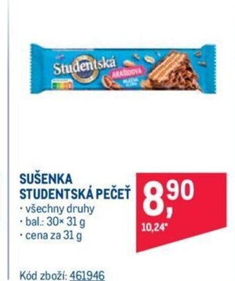 Makro SUŠENKA STUDENTSKÁ PEČEŤ nabídka