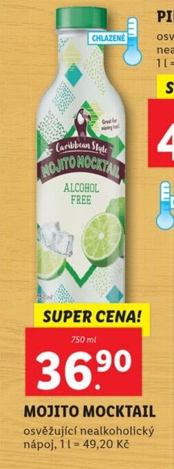Lidl MOJITO MOCKTAIL nabídka
