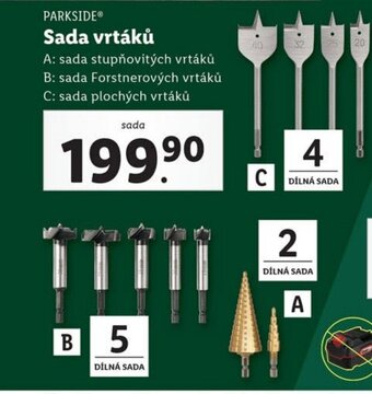 Lidl PARKSIDE Sada vrtáků nabídka