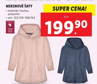 Lidl MIKINOVÉ ŠATY nabídka