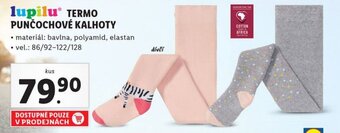 Lidl TERMO PUNČOCHOVÉ KALHOTY nabídka