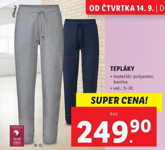 Lidl TEPLÁKY nabídka
