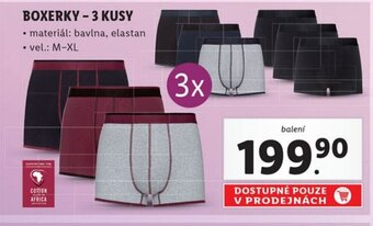 Lidl BOXERKY - 3 KUSY nabídka