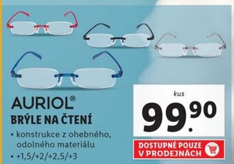 Lidl AURIOL BRÝLE NA ČTENÍ nabídka