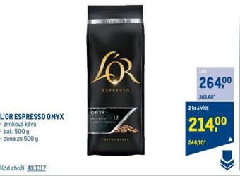 Makro L'OR ESPRESSO ONYX nabídka