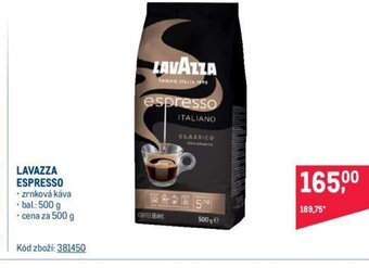 Makro LAVAZZA ESPRESSO nabídka