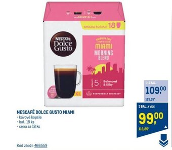 Makro NESCAFÉ DOLCE GUSTO MIAMI nabídka