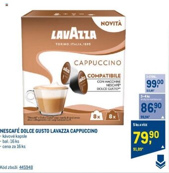 Makro NESCAFÉ DOLCE GUSTO LAVAZZA CAPPUCCINO nabídka