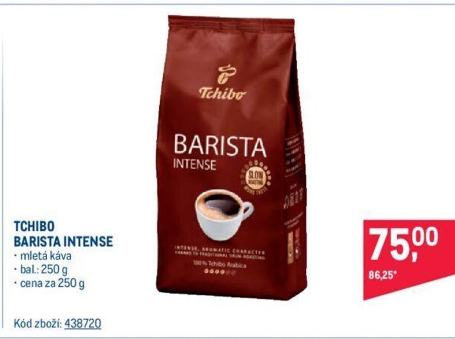 Makro TCHIBO BARISTA INTENSE nabídka