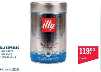 Makro ILLY ESPRESSO nabídka