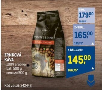 Makro ZRNKOVÁ KÁVA nabídka