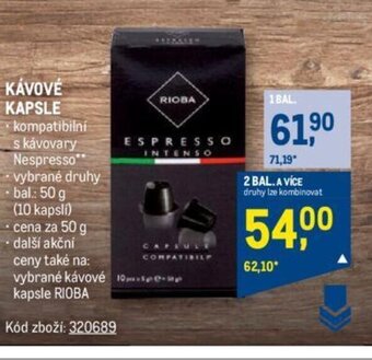 Makro KÁVOVÉ KAPSLE nabídka
