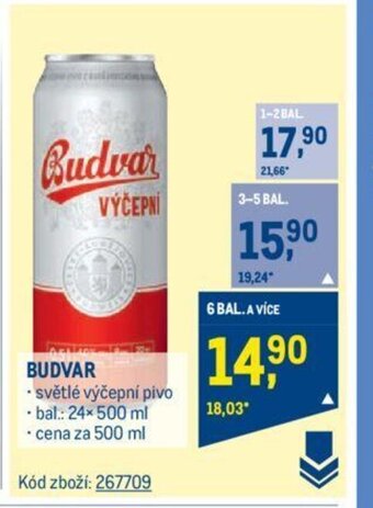 Makro BUDVAR nabídka