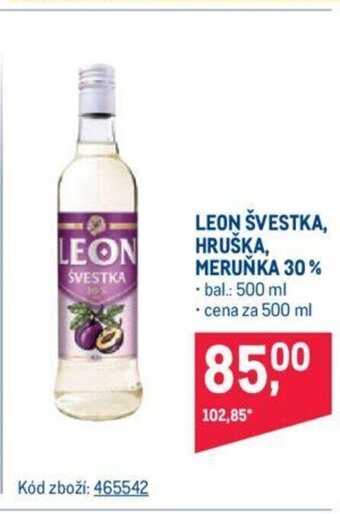 Makro LEON ŠVESTKA, HRUŠKA, MERUŇKA 30% nabídka