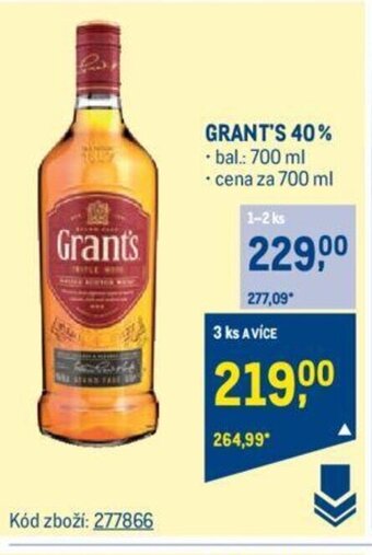 Makro GRANT'S 40% nabídka