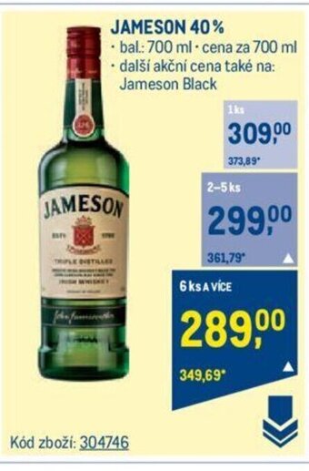 Makro JAMESON 40% nabídka