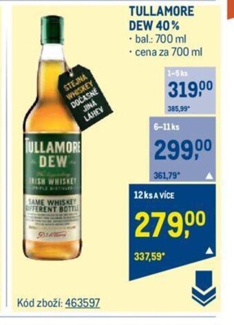 Makro TULLAMORE DEW 40% nabídka