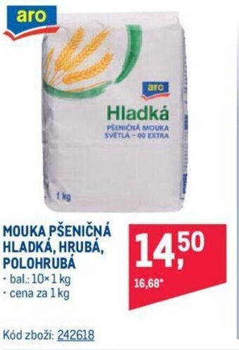 Makro MOUKA PŠENIČNÁ HLADKÁ, HRUBÁ, POLOHRUBÁ nabídka