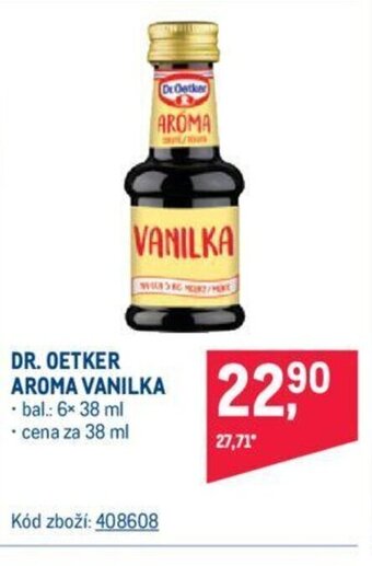 Makro DR. OETKER AROMA VANILKA nabídka